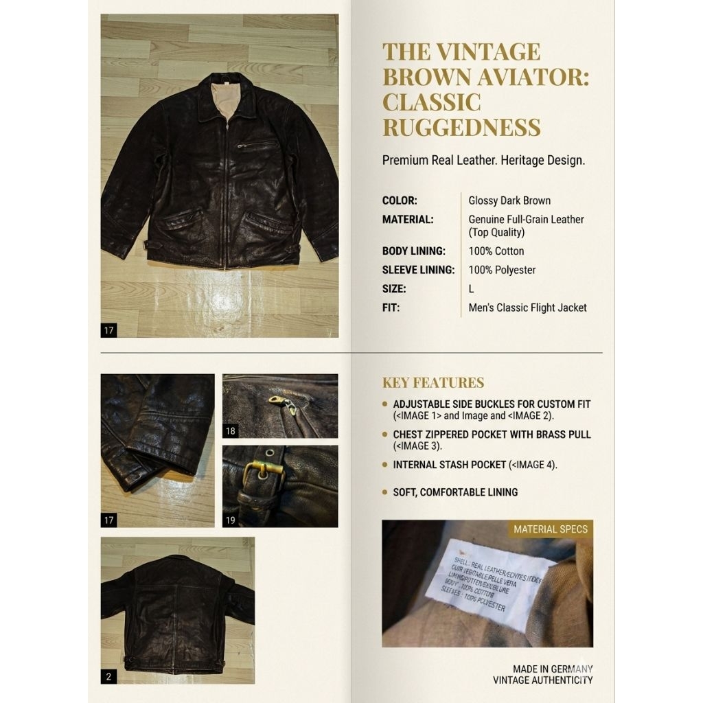 Detroit Jacket / Work Jacket casual / Detroit Clasic Leather Jacket