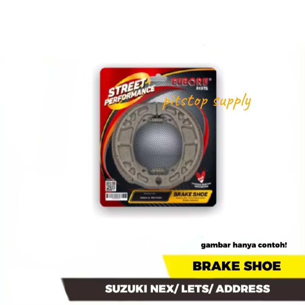 (1 Set) Fuboru Brake Shoe Suzuki Nex / Lets / Address