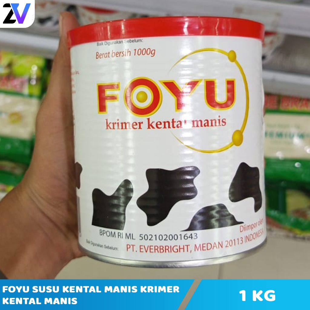 Foyu Susu Kental Manis Kemasan Kaleng 1 kg - Krimer Kental Manis
