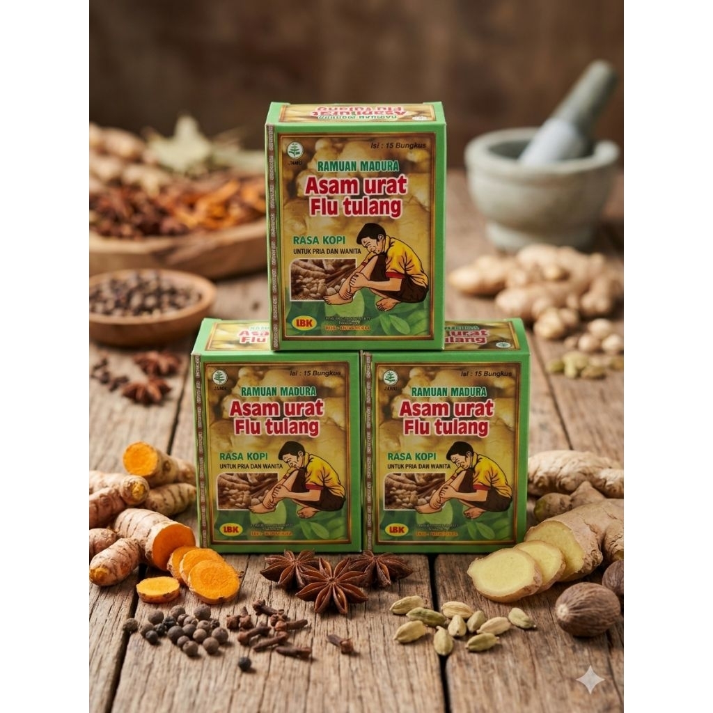 Jamu Ramuan Madura Asam Urat Rasa Kopi - 100% ORIGINAL