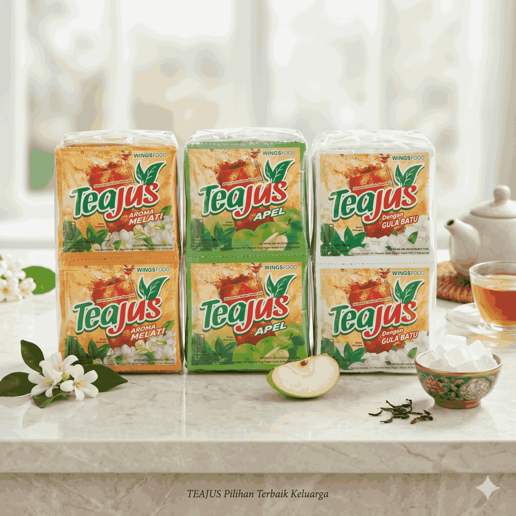 Toko Acinn | Minuman Instan Tea Jus All Varian Paket 60 Pcs | Tea Jus Melati | Tea Jus Gulabatu | Te