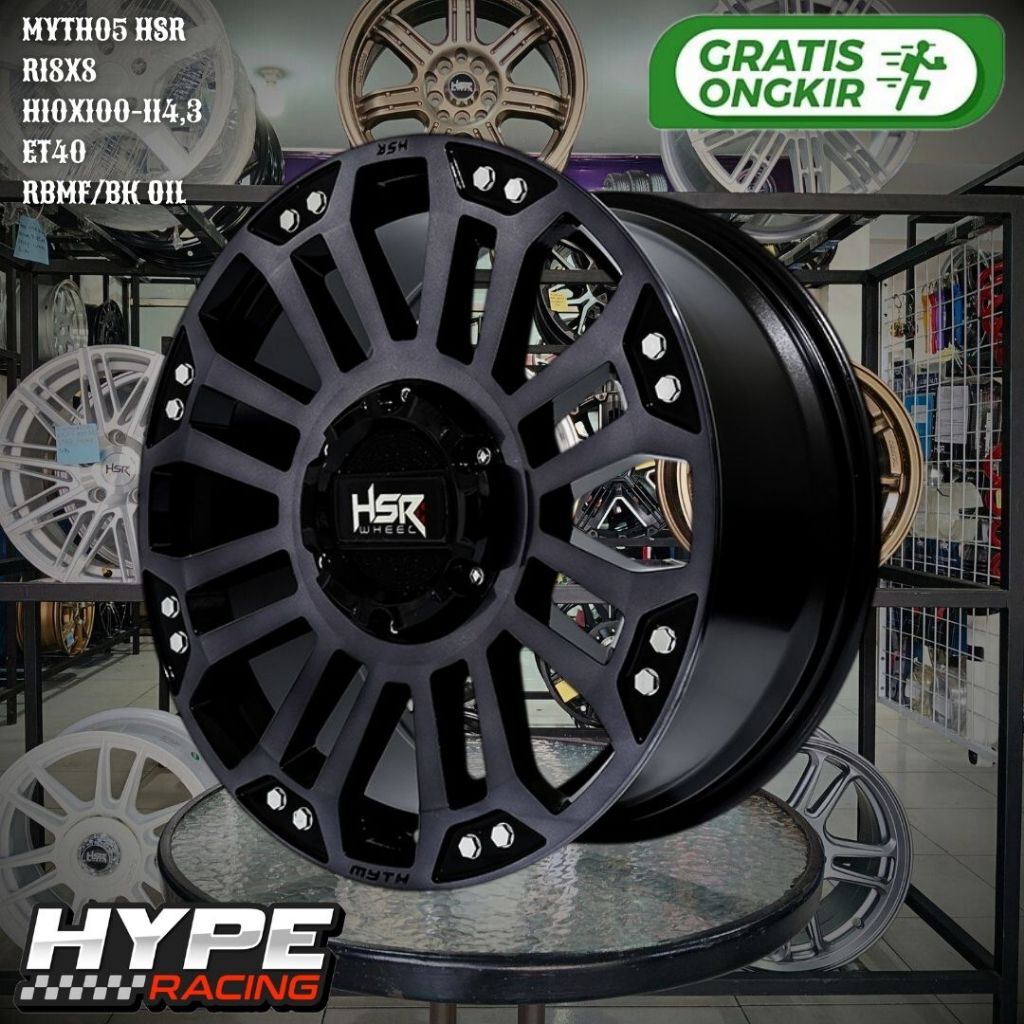 Velg Mobil Ring 18 untuk RUSH , CRV , INNOVA , XTRAIL - HSR MYTH05 R18 Murah