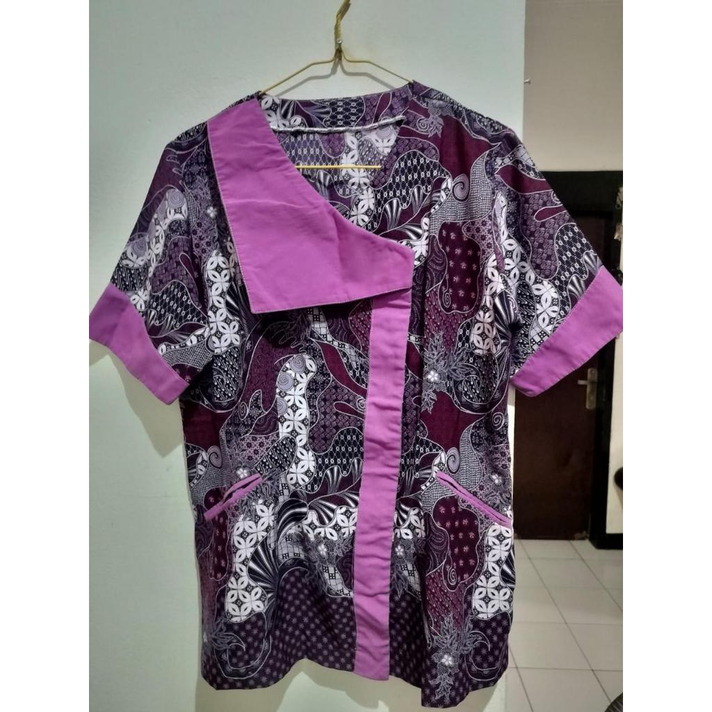 [Preloved] Batik Patterned Top