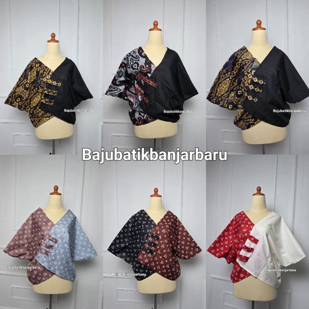 Outer Batik Wanita Jumputan Mix Motif Kekinian Banjarbaru