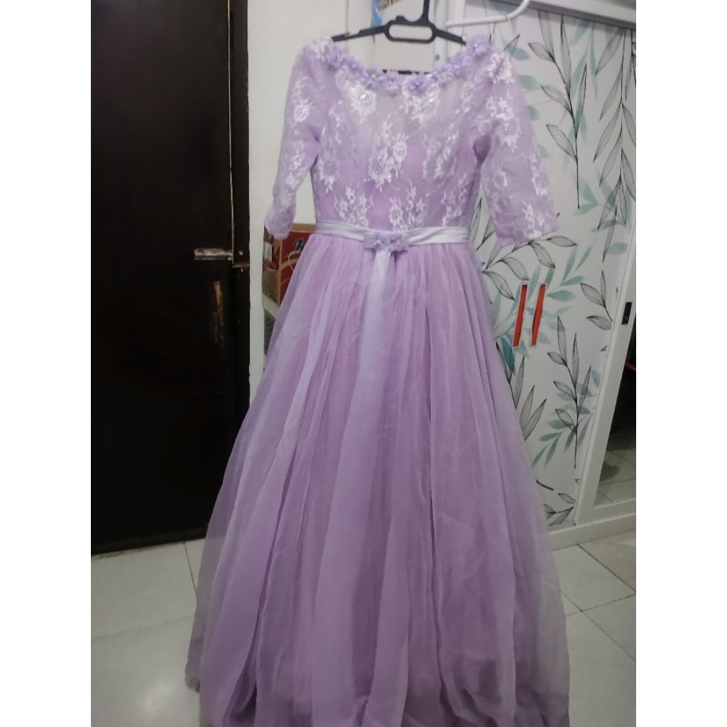 Gaun Pengantin / Pesta Lilac Preloved