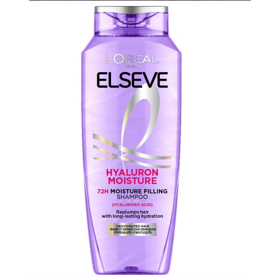 LOREAL Elseve Hyaluron Moist Shampoo 200ml Melembapkan Rambut Kering Hyaluronic Acid