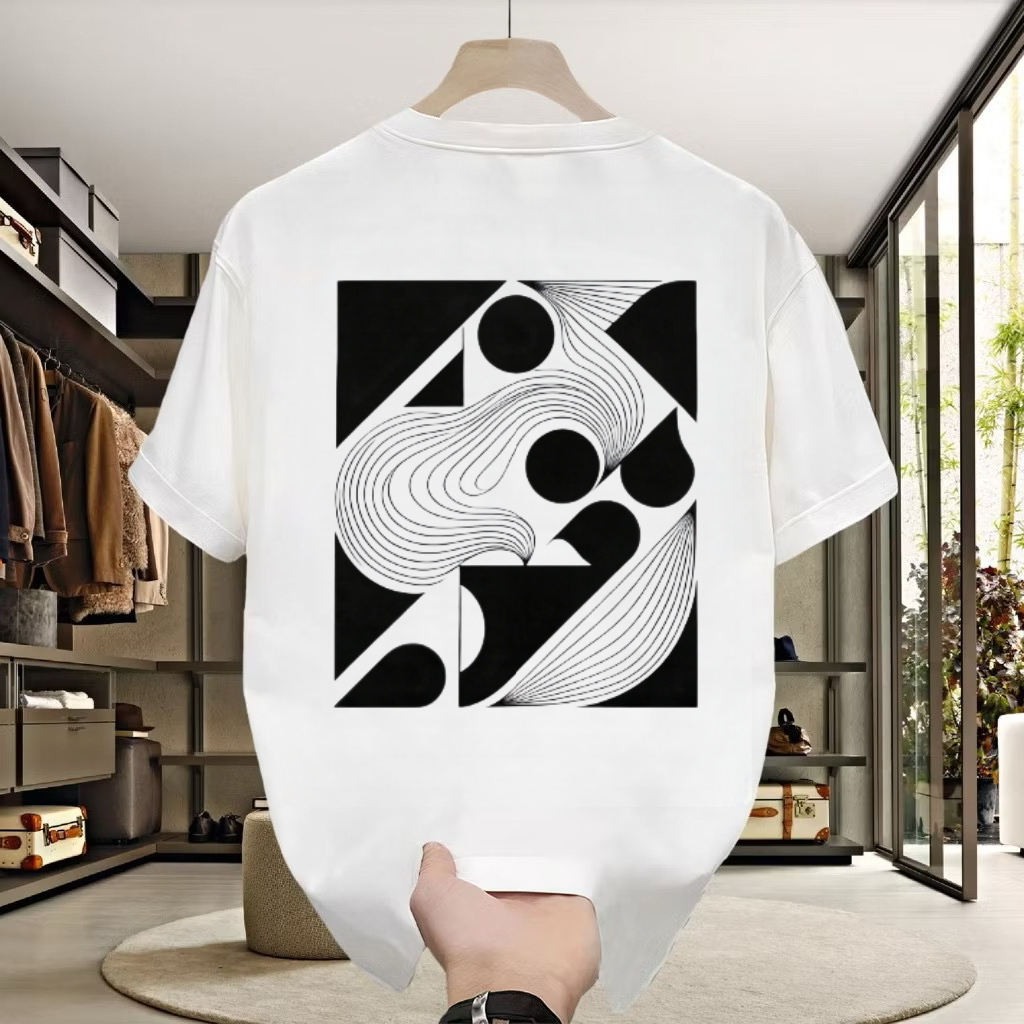 Street Style Oversized T-shirt Garis asli | T-shirt BlackWanita | MEN'S AND WOMEN'S T-SHIRTS