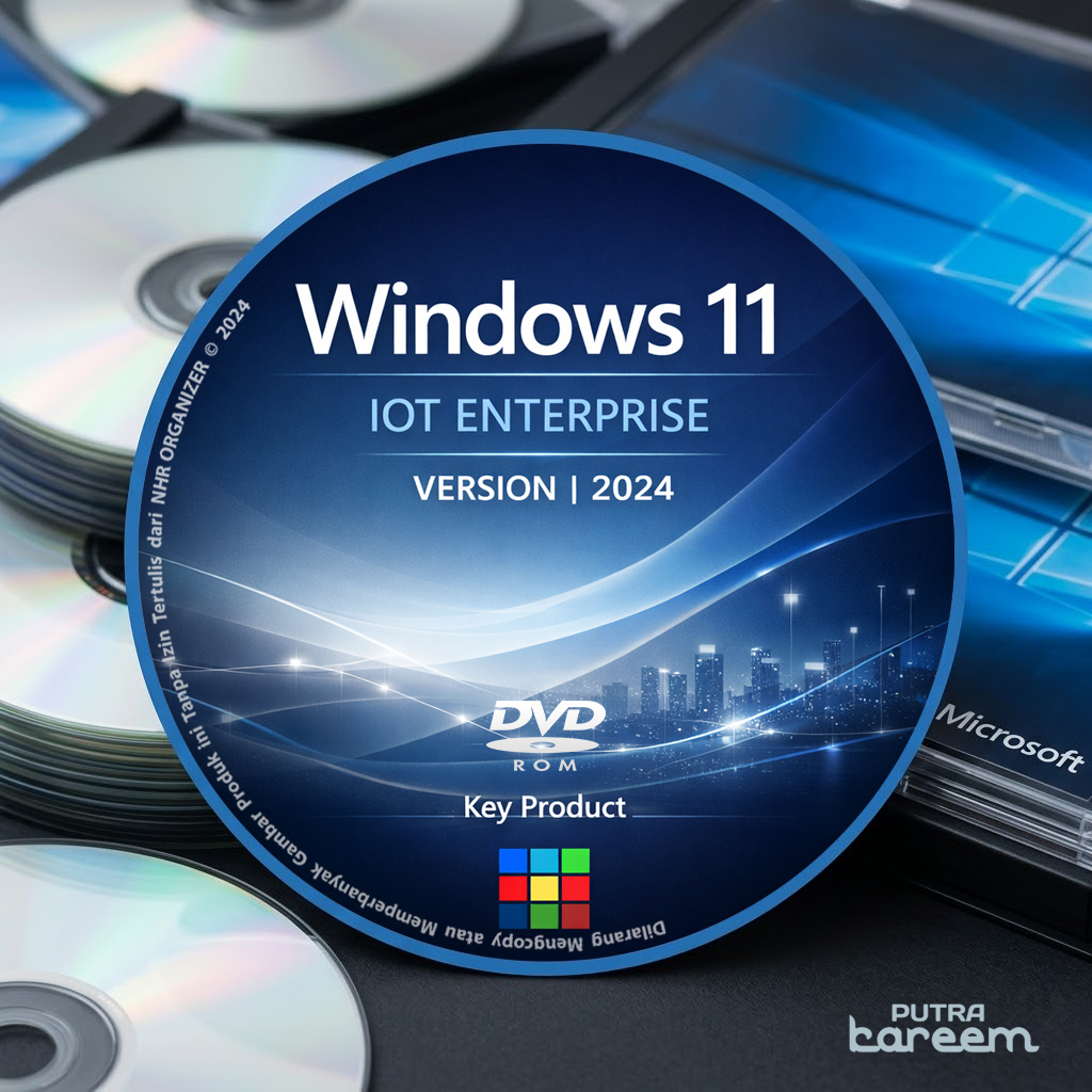 DVD Windows® 11 IoT Enterprise LTSC 2024 64 Bit Produk Key Lisensi