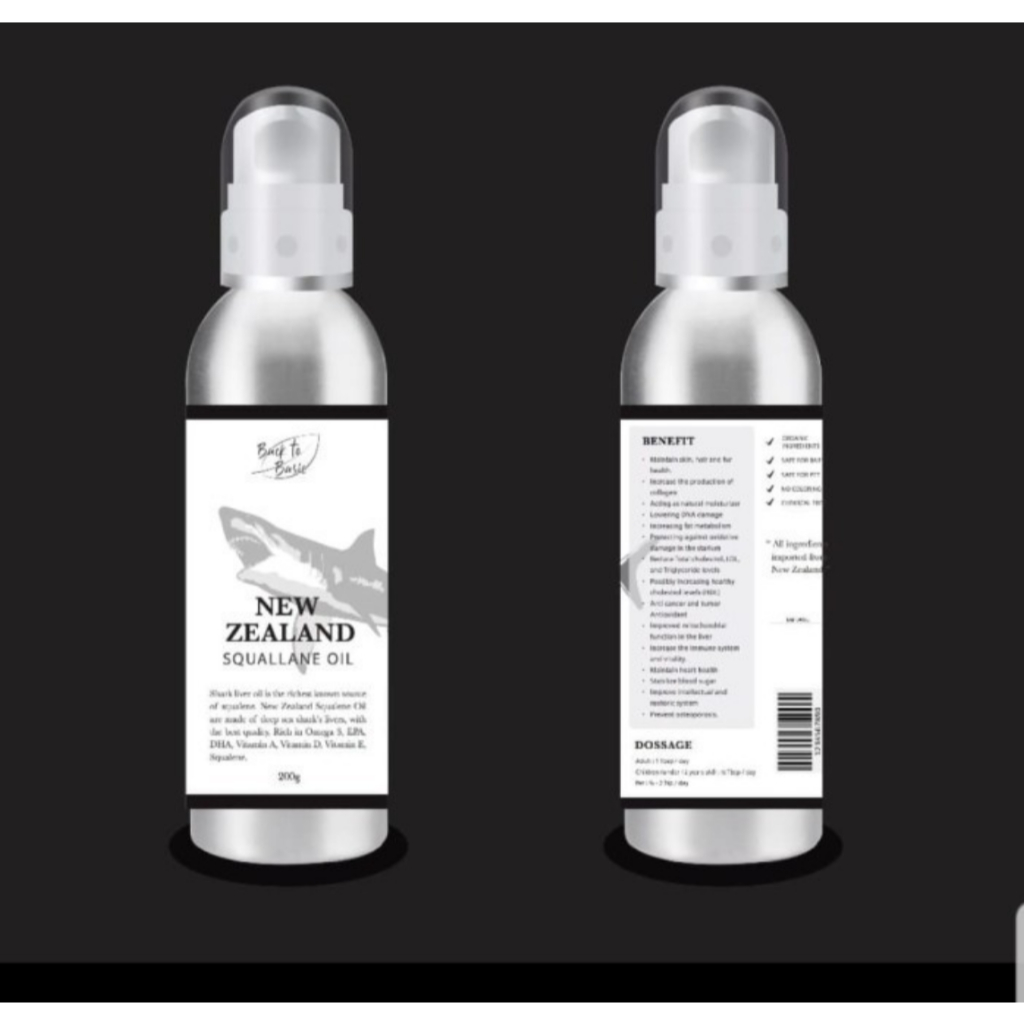Back to Basic New Zealand Squalene Oil minyak hati ikan hiu