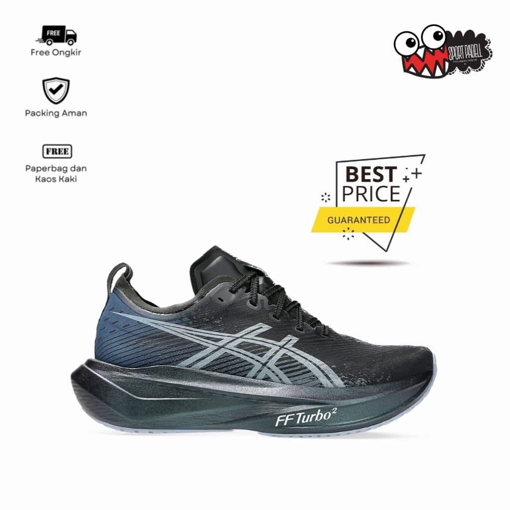 Sepatu Running Megablast Black White Men's