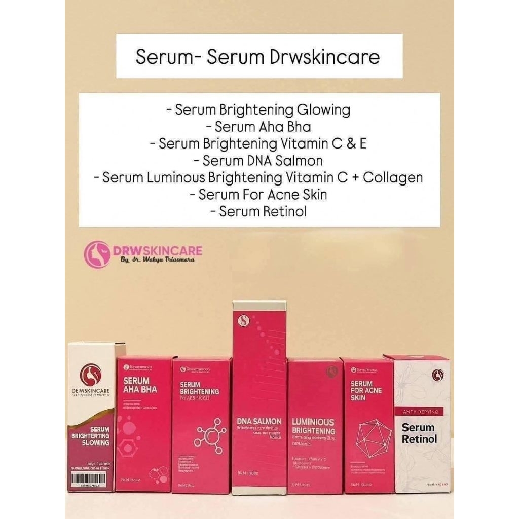 Serum Glow,Serum AHA BHA, Serum Brigtening with vi t C dan E, Serum Acne Drwskincare