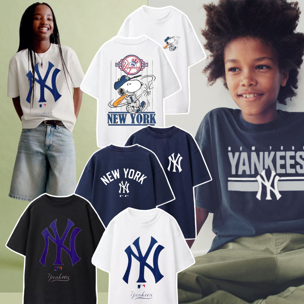 Kaos Unisex Anak Laki Laki Perempuan MLB