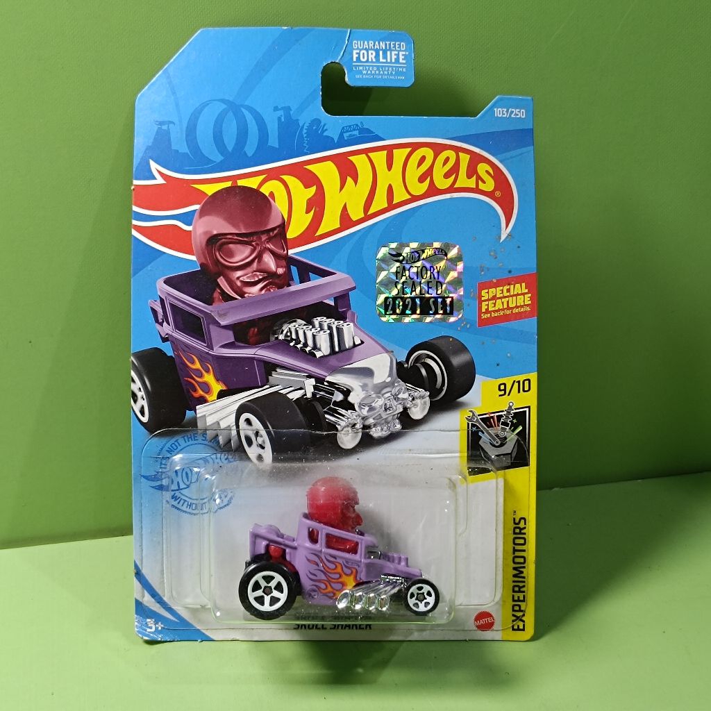 Hotwheels Factory Sealed 2021 Treasure Hunt Skull Shaker Hot Wheels Langka