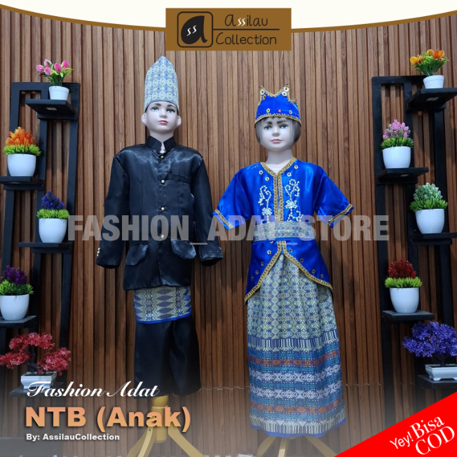 Baju Adat Anak NUSA TENGGARA BARAT NTB Laki-Laki / Perempuan | Pakaian Tradisional NTB Anak | Busana