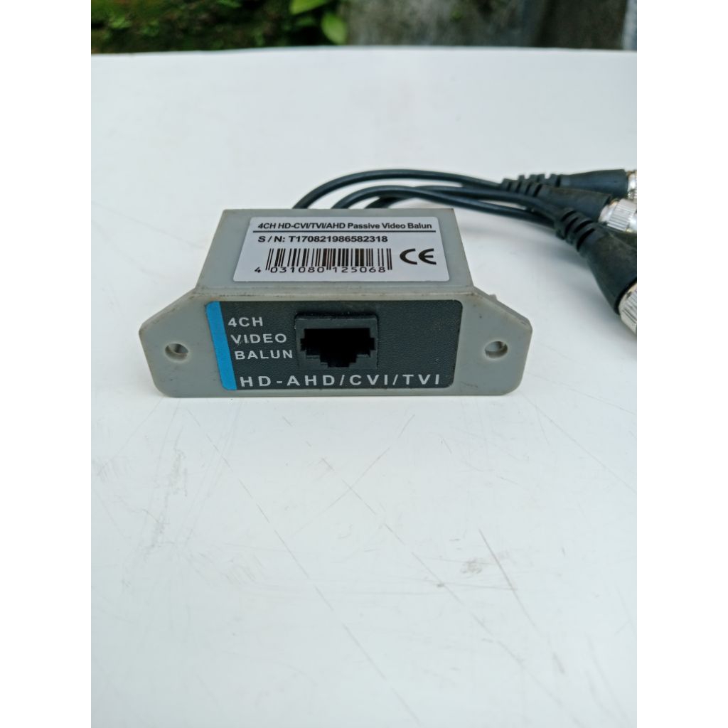 4CH HD Passive Video Balun Transceiver BNC to UTP RJ45