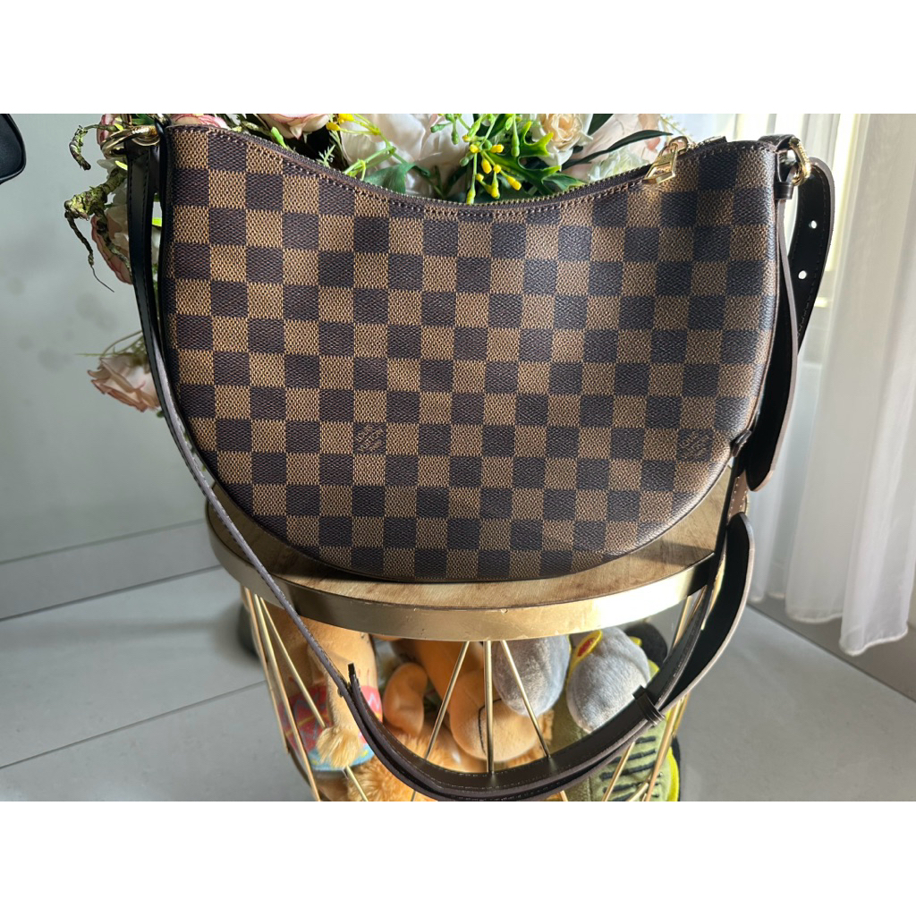 preloved tas LV cookie bag damier brown