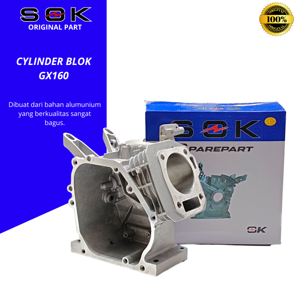 Cylinder block GX160 blok mesin GX160 boringan blok mesin GX160 200