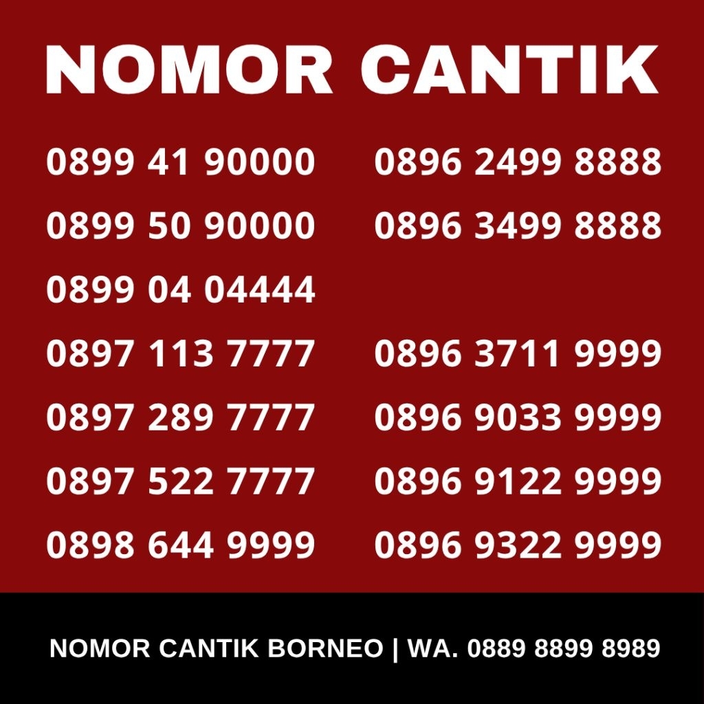 Kartu Perdana Three - Nomor Cantik Tri Prabayar - Kwarted 1111 / 2222 / 3333 / 4444 / 5555 / 6666 / 
