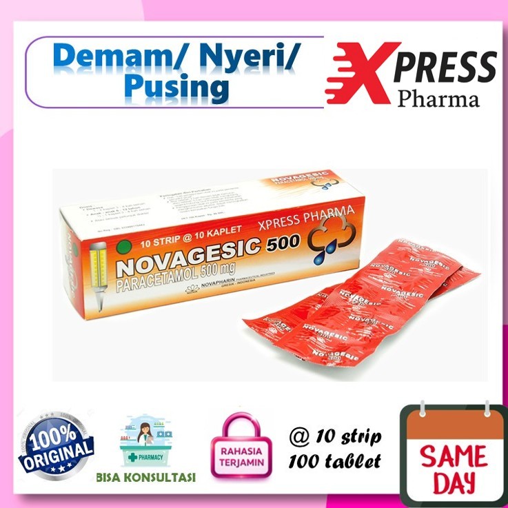 XPRESS  Novagesic DUS Obat Demam Panas Nyeri Paracetamol Parasetamol Nofagesic Novagesik Nova Nofa G