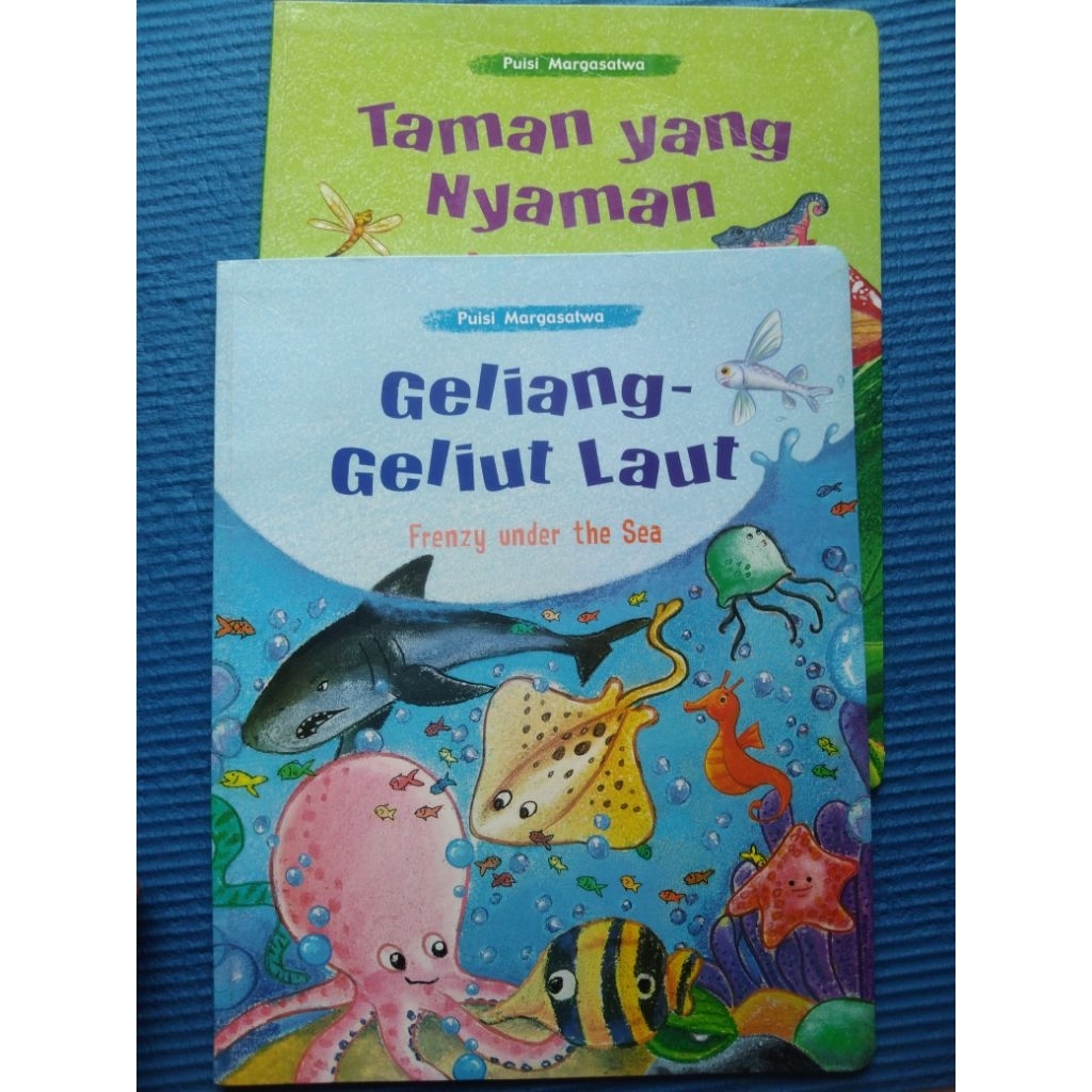 Buku Cerita Anak Bilingual PUISI MARGASATWA TAMAN YANG NYAMAN - GELIANG-GELIUT LAUT