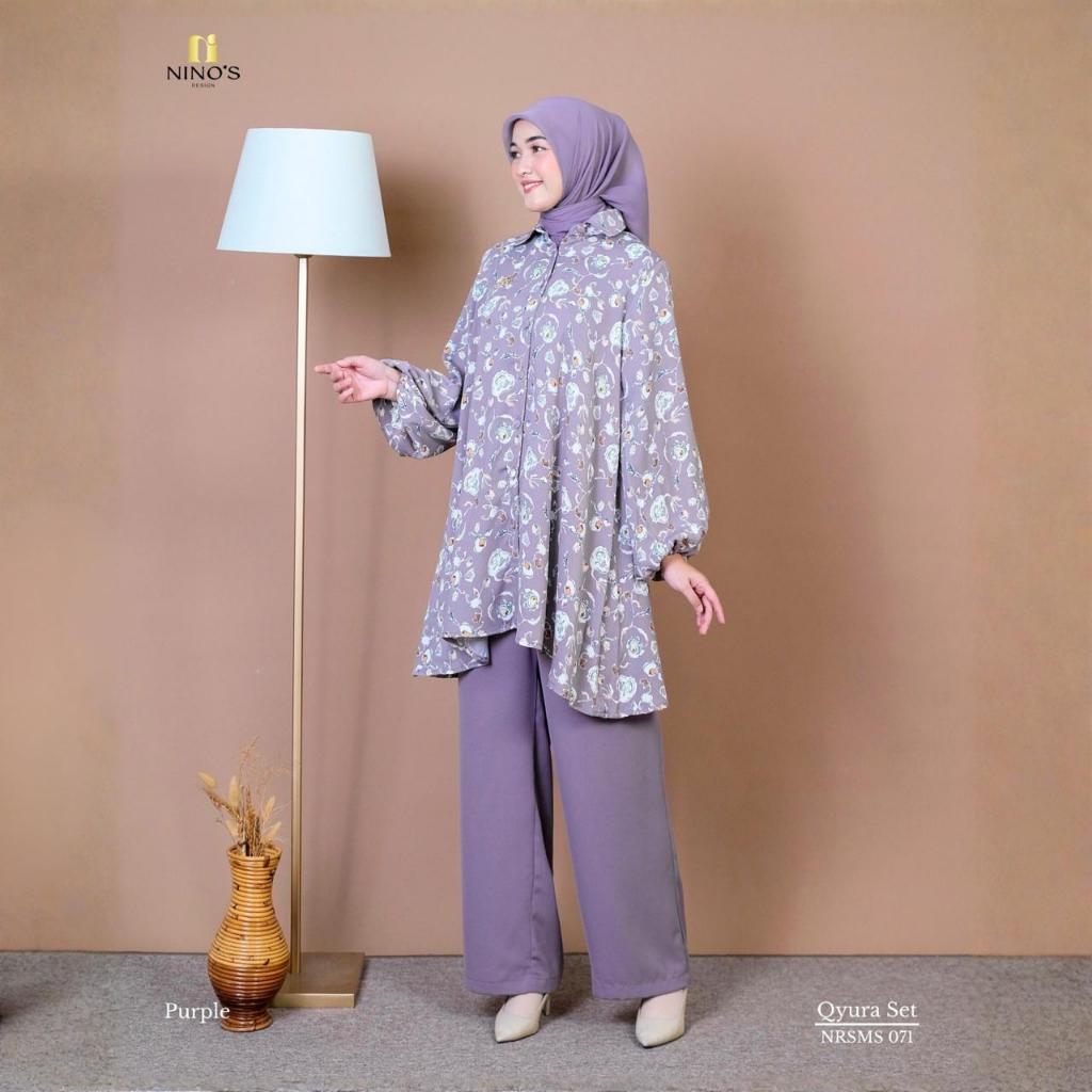 Ninos Design  Qyura Set Celana motif
