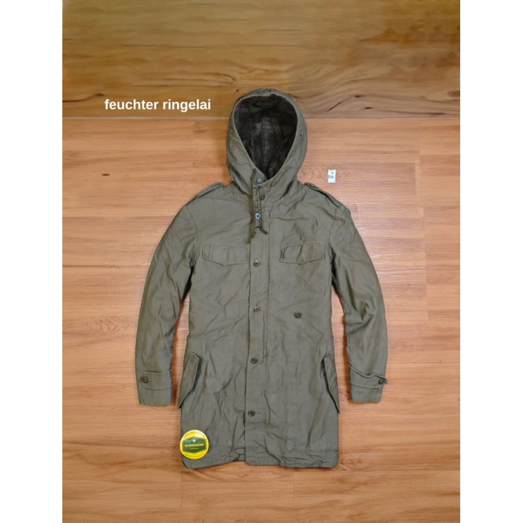 feutcher ringelai military germany parkir canvas jacket