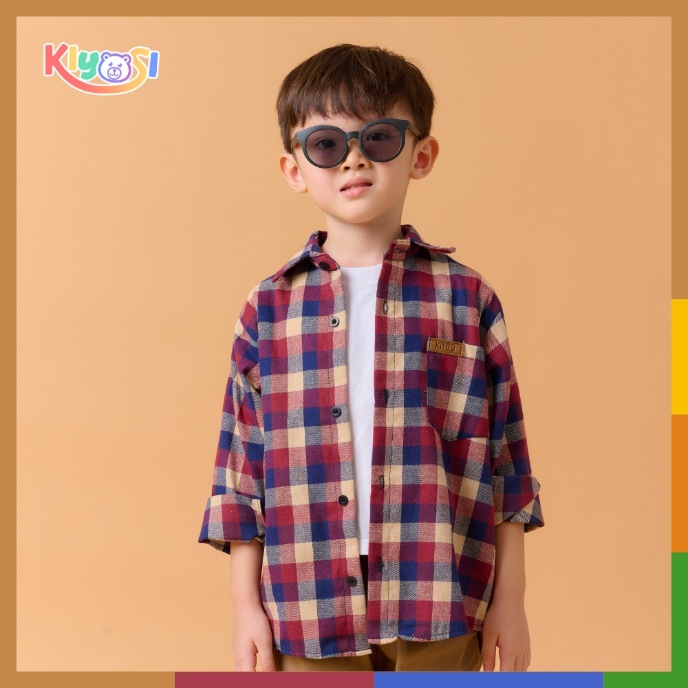 KIYOSI Kemeja Flanel Anak Premium Kemeja LENGAN PANJANG ANAK  1-6 Tahun AF