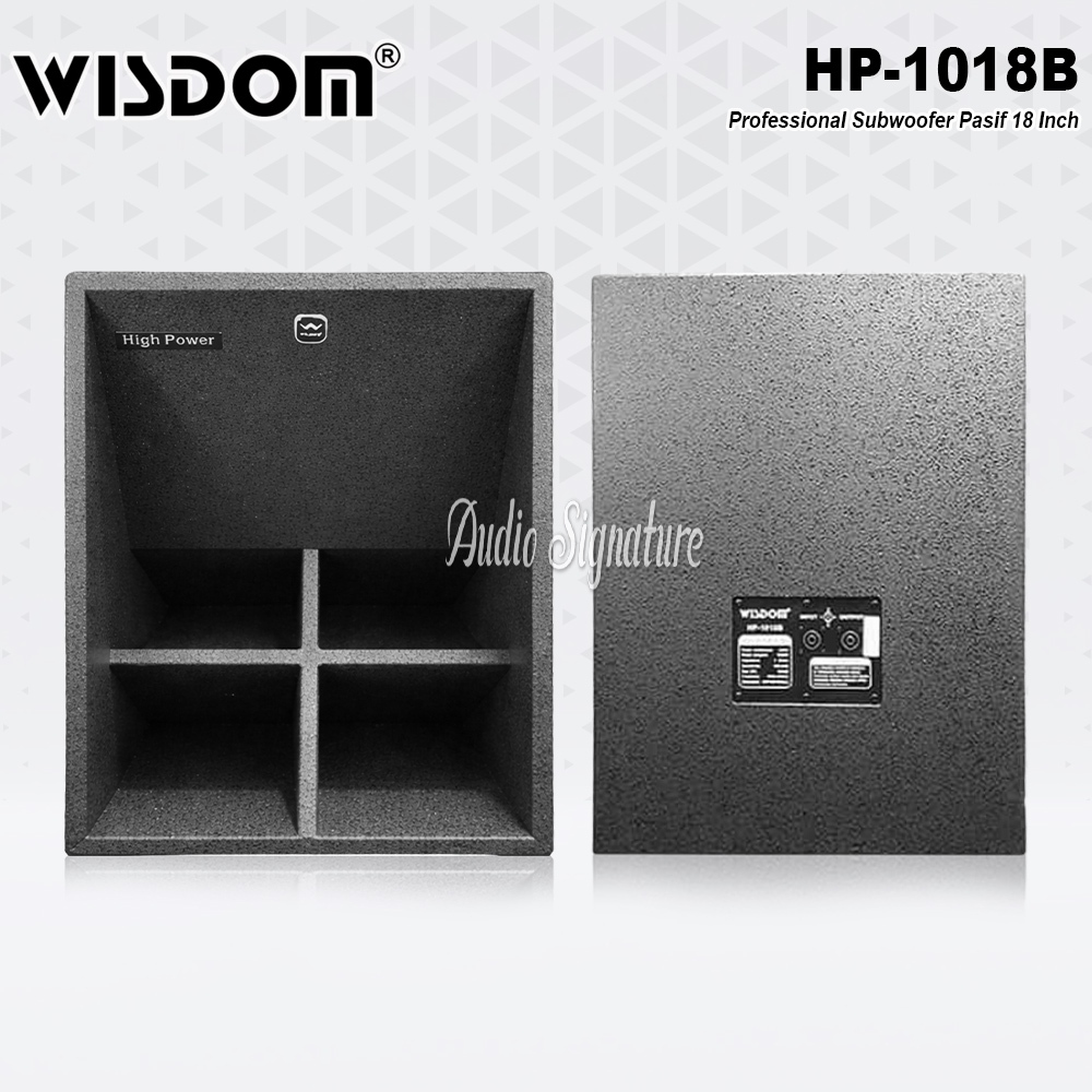 Speaker Pasif 18 Inch Subwoofer WISDOM HP1018B | HP 1018B | HP 1018 B Original Harga 1 PCS