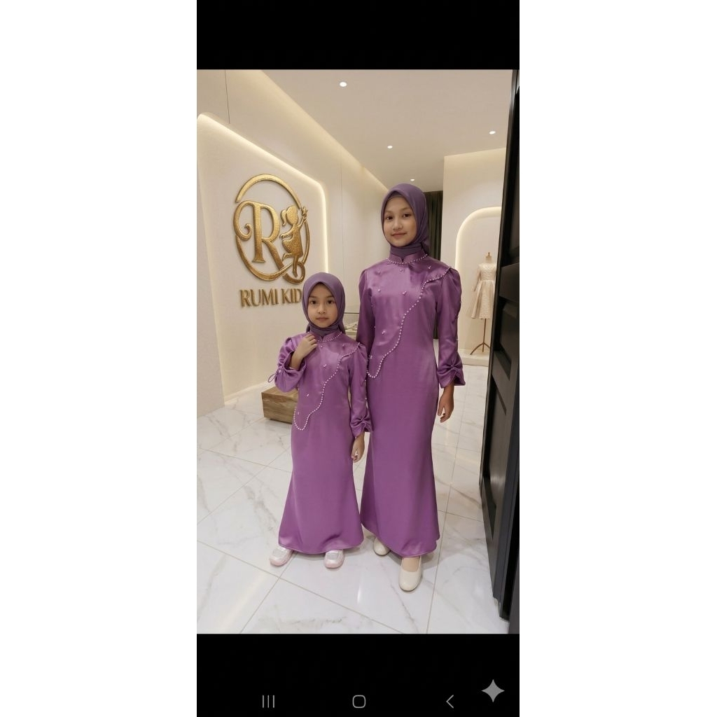 Gamis Duyung anak perempuan bahan armani silk premium cocok untuk usia 1-10 tahun