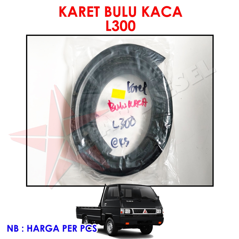 KARET BULU KACA L300 KARET KACA NAIK TURUN PINTU KACA L300