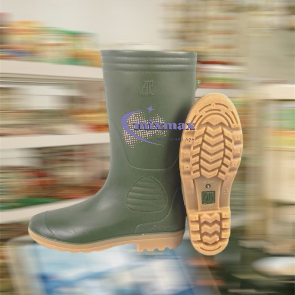 SEPATU AP BOOTS TINGGI / SEPATU TEMPUR ANTI SLIP / SEPATU PETANI