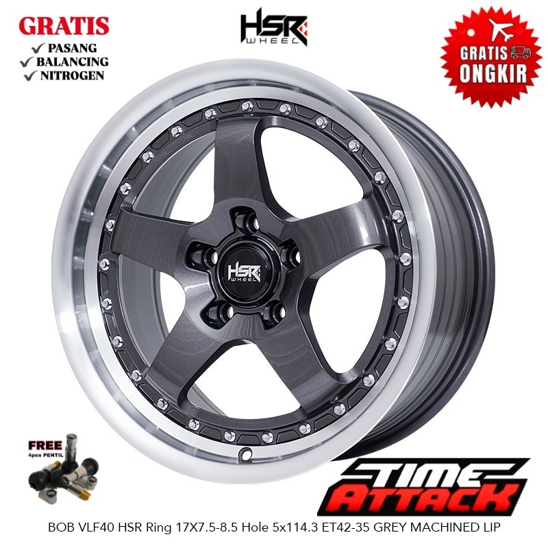 Velg Mobil Xpander R17 HSR Wheel BOB Velg HSR Ring 17