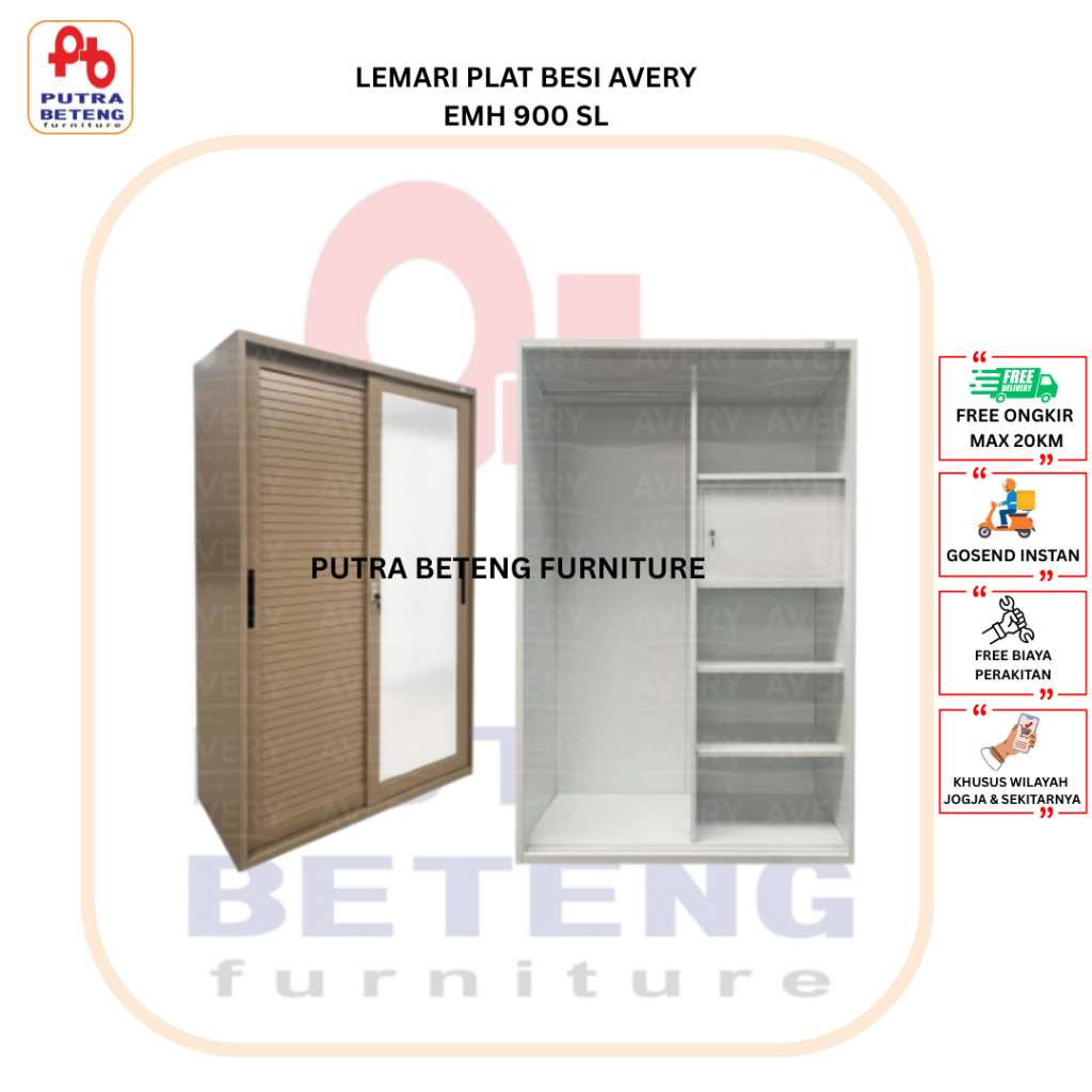LEMARI PLAT BESI AVERY EMH 900 SL