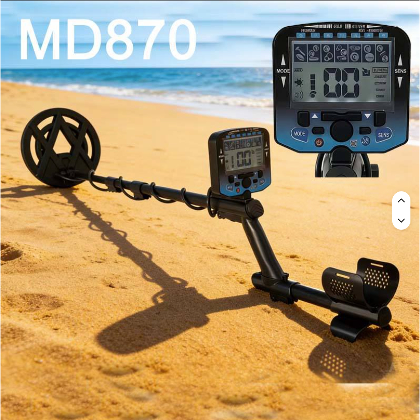 MD870 READY  Metal Detector MD870 Profesional Pencari Emas & Logam Dalam Tanah Coil Sensitif Pendete