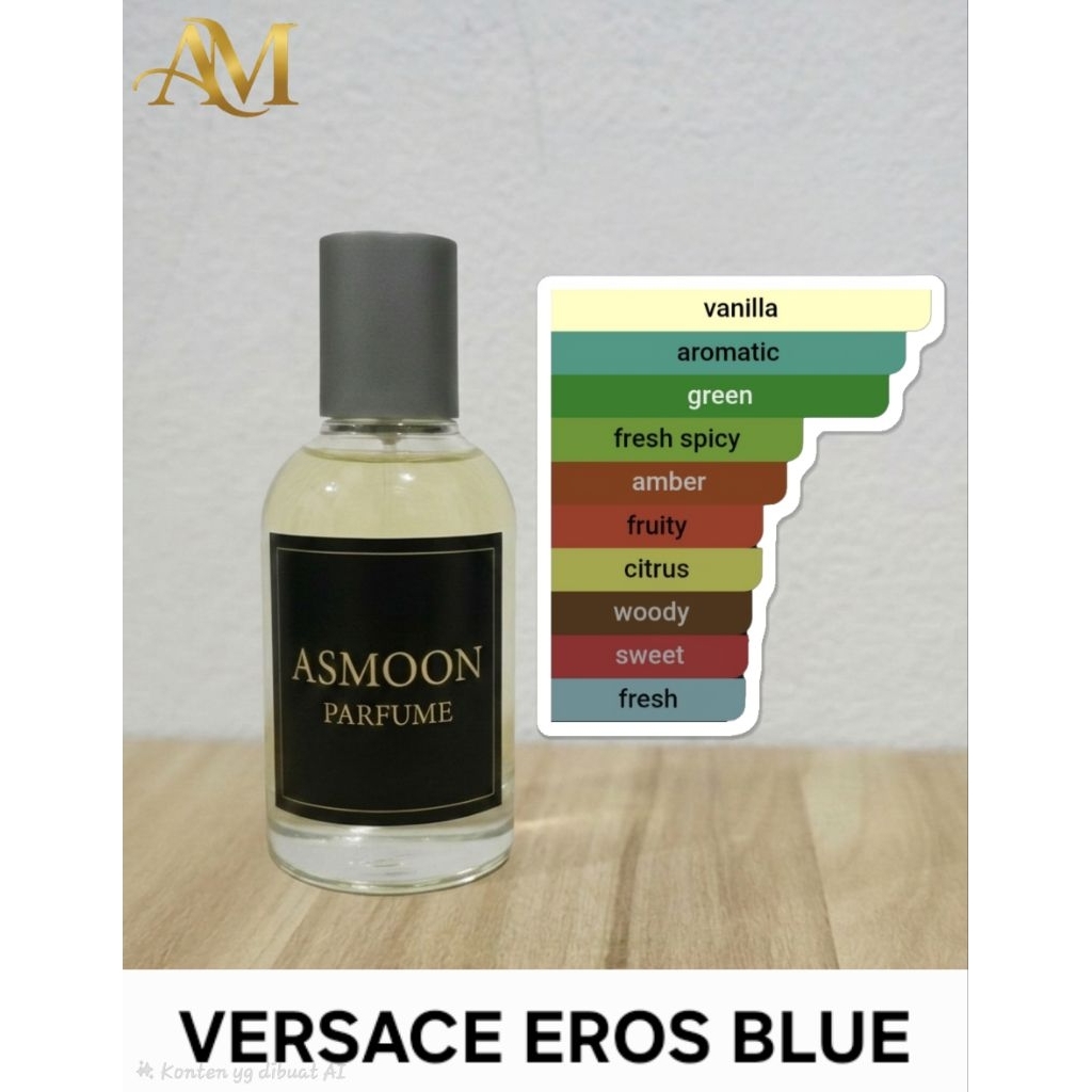 asmoon parfume versace eros blue 30ml premium quality