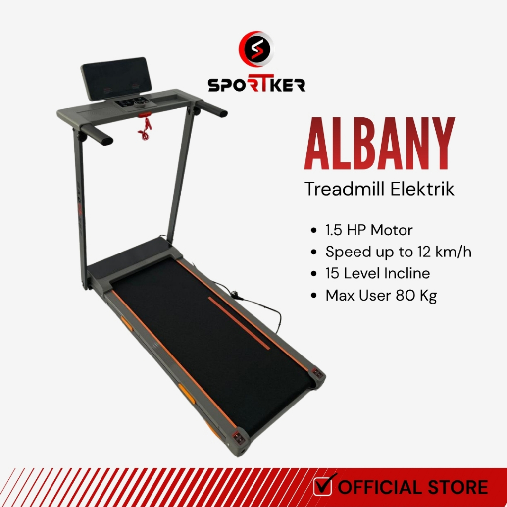 Albany Treadmill Elektrik | Treadmill Elektrik | Treadmill | Alat Olahraga | Alat Fitness
