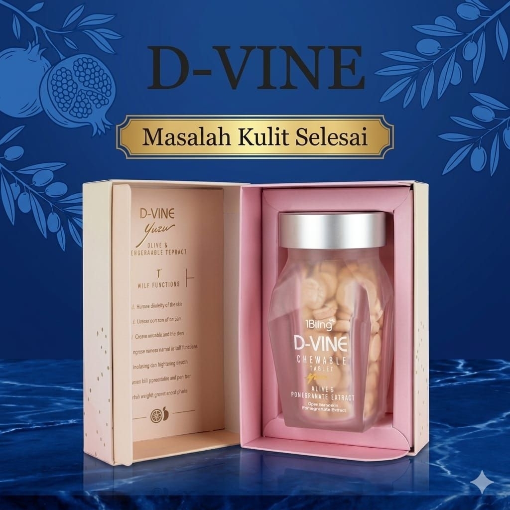 D-VINE COLLAGEN ORIGINAL 100% ORI DVINE SUPLEMEN PEMUTIH KULIT