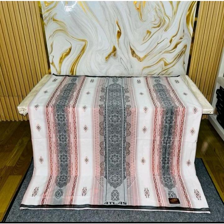 Sarung Atlas Premium 790 Gold jaquard Motif BHS Sarung Tenun Terbaru Fashion Muslim Pakaian Muslim T