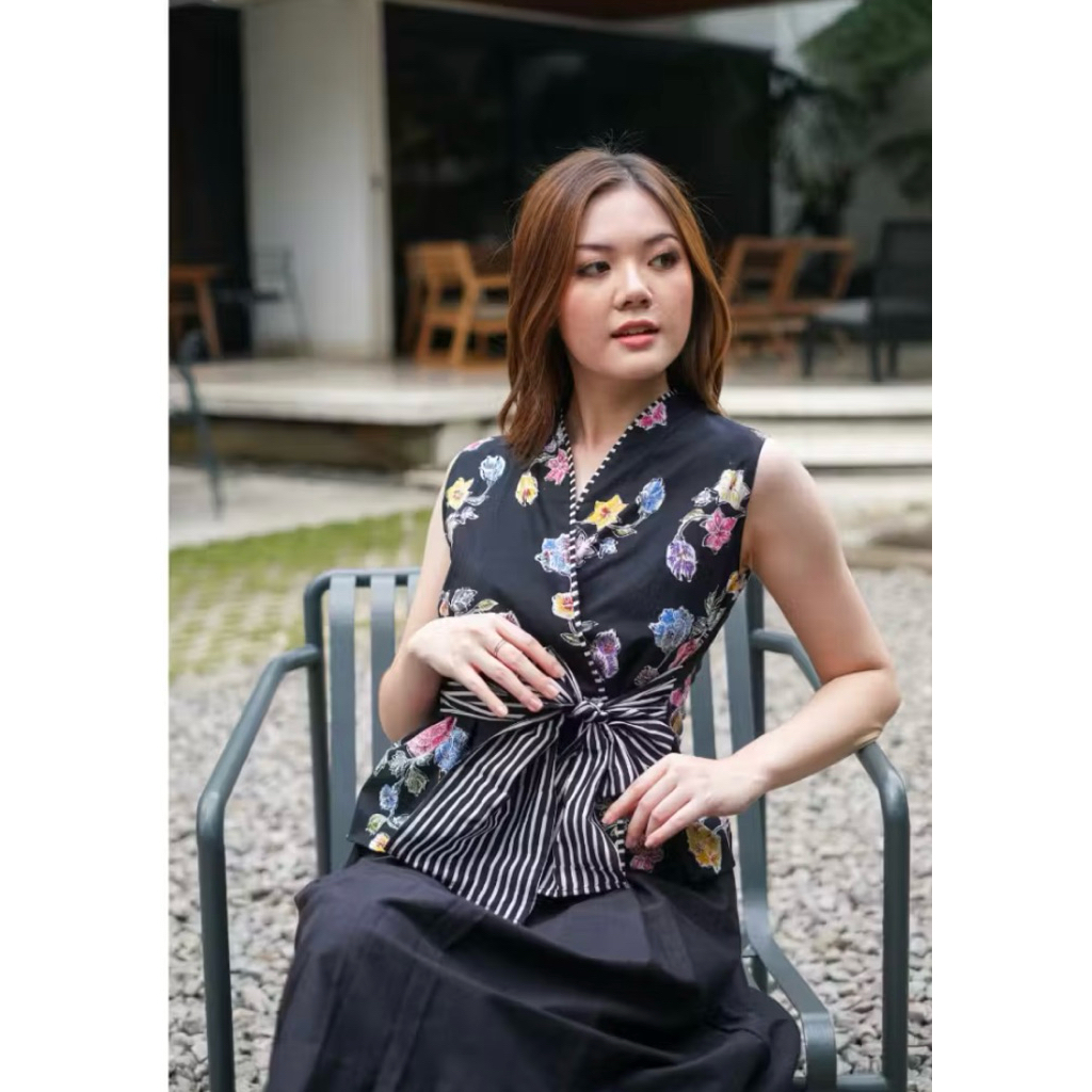 hello.riss-kichi batik mahija outer blouse batik atasan top wanita
