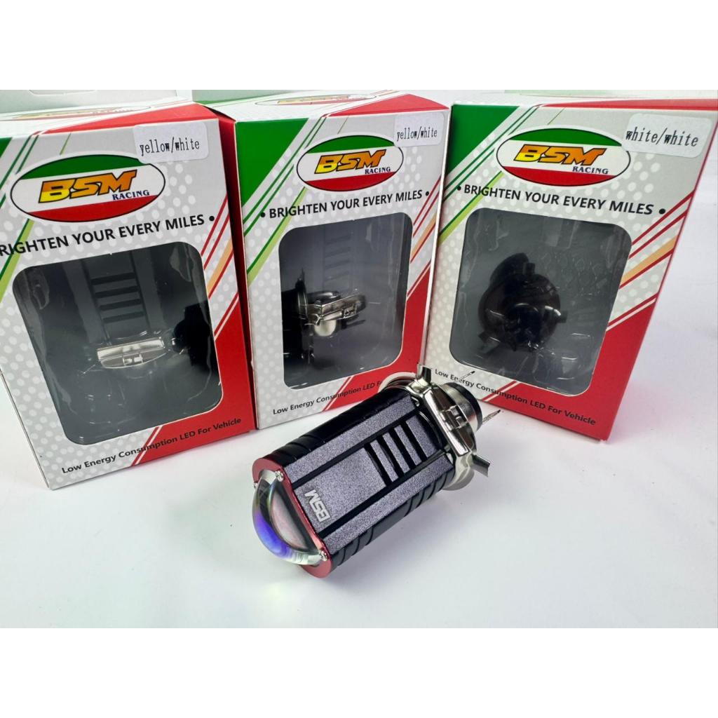 Lampu Utama H4 LED Billed BSM Putih Kuning / Putih Putih Tahan Lama vixion verza mxking dan mobil