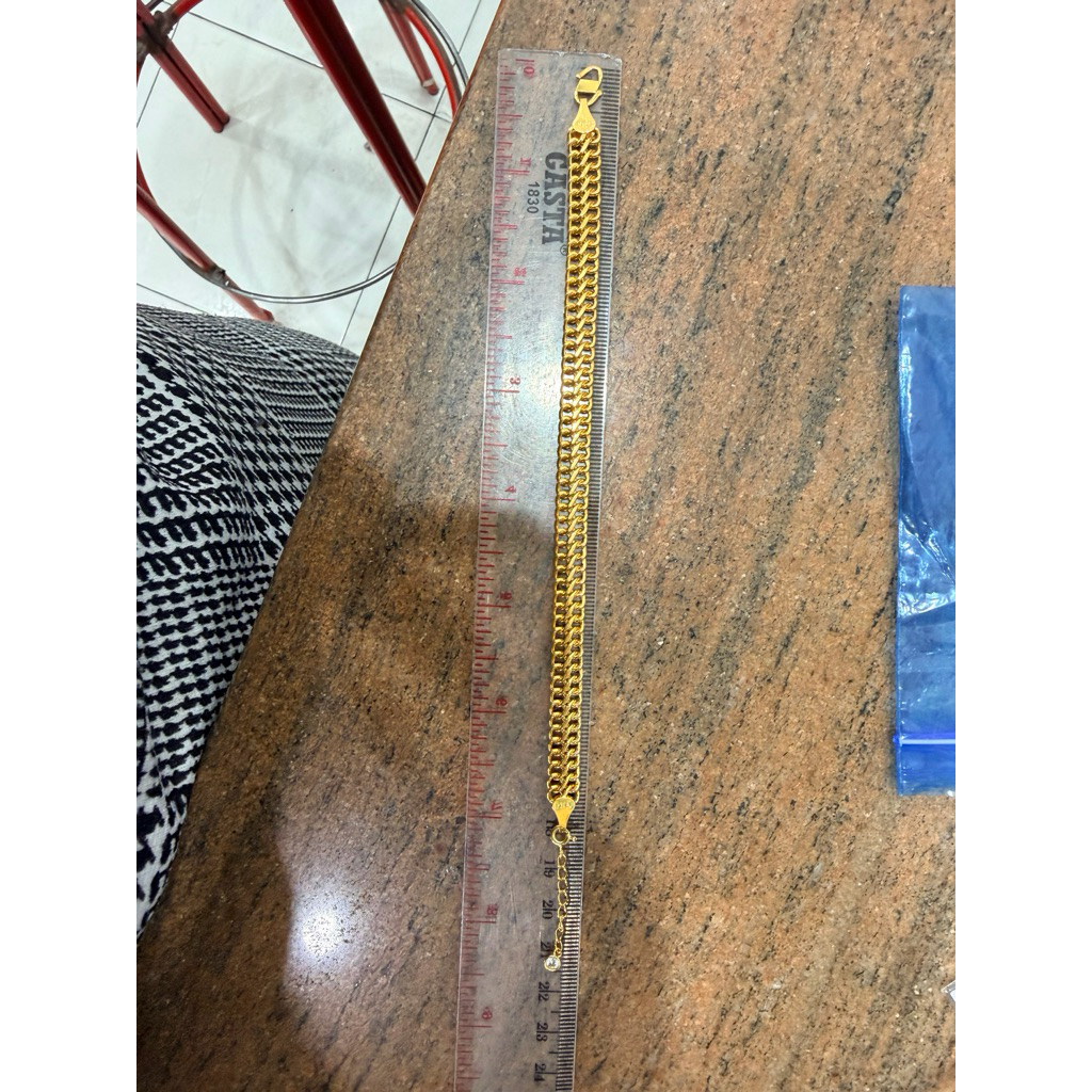 gelang holo super emas asli kadar 700 dan extention kadar 875