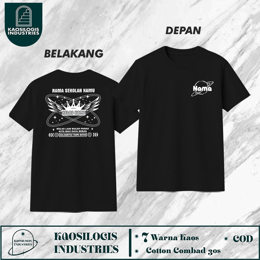 Kaos Kelas Request Nama kelas Nama siswa wing - Kaosilogis