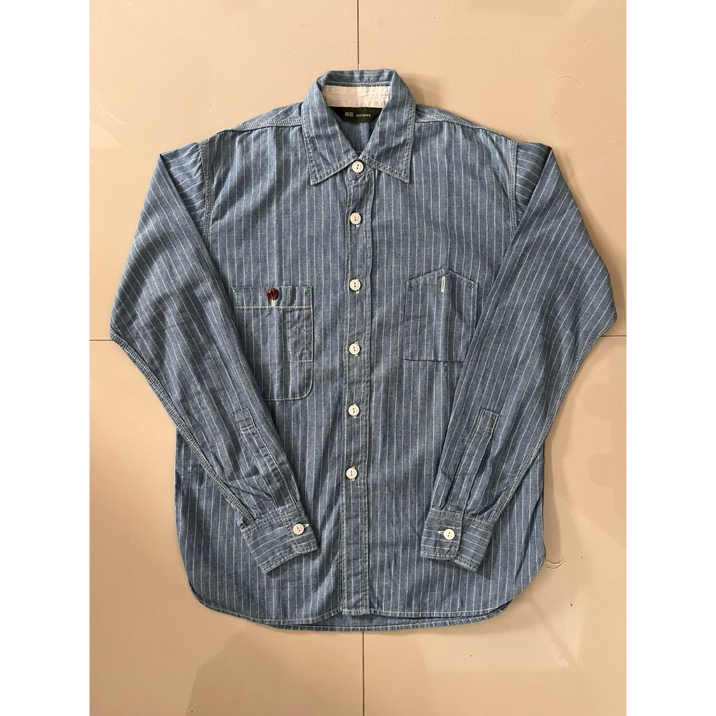 FOB Factory Wabash Chambray Shirt Blue Japanese