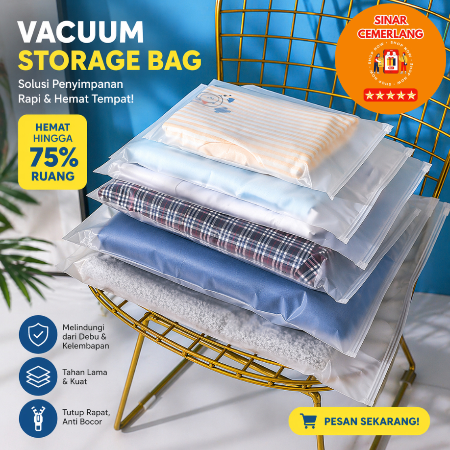 SC Zipper Lock / Zipper Bag / Zipper Storage Bag / Travel Pouch Serbaguna / Zipper Pouch Traveling /
