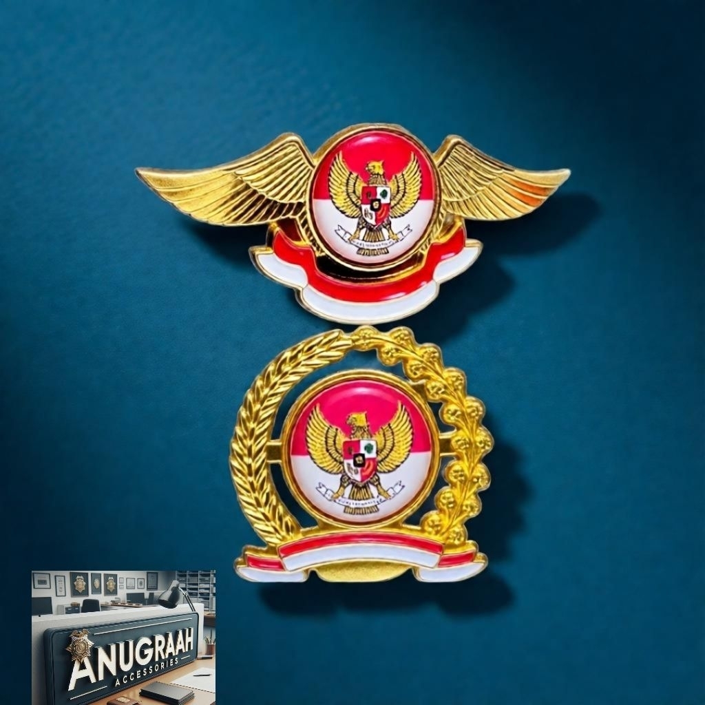 pin kewenangan emas peniti garuda