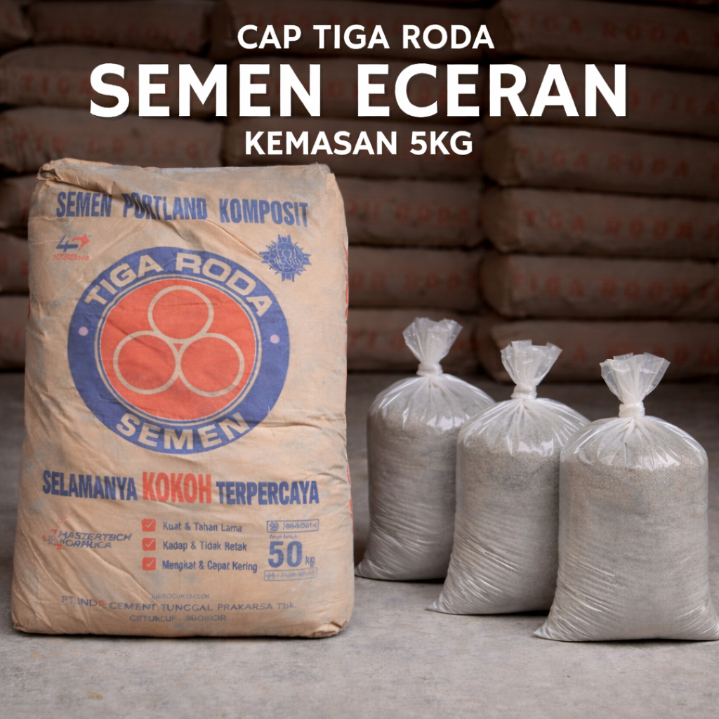Semen Tiga Roda 5 Kg – Solusi Perbaikan dan Renovasi Rumah