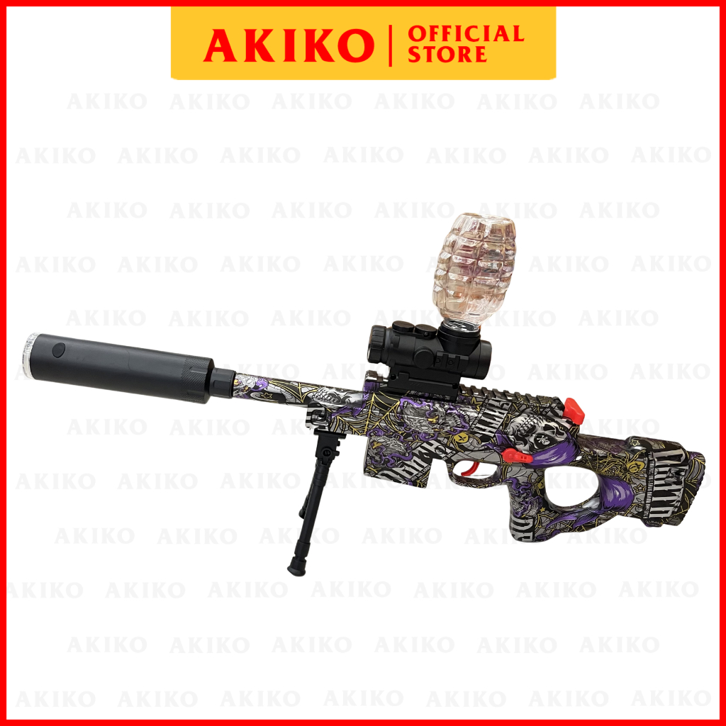 Water Gel Gun D-6651 (738V-5) | Gel Blaster Mainan Tembakan Anak Full Auto Electric Rifle