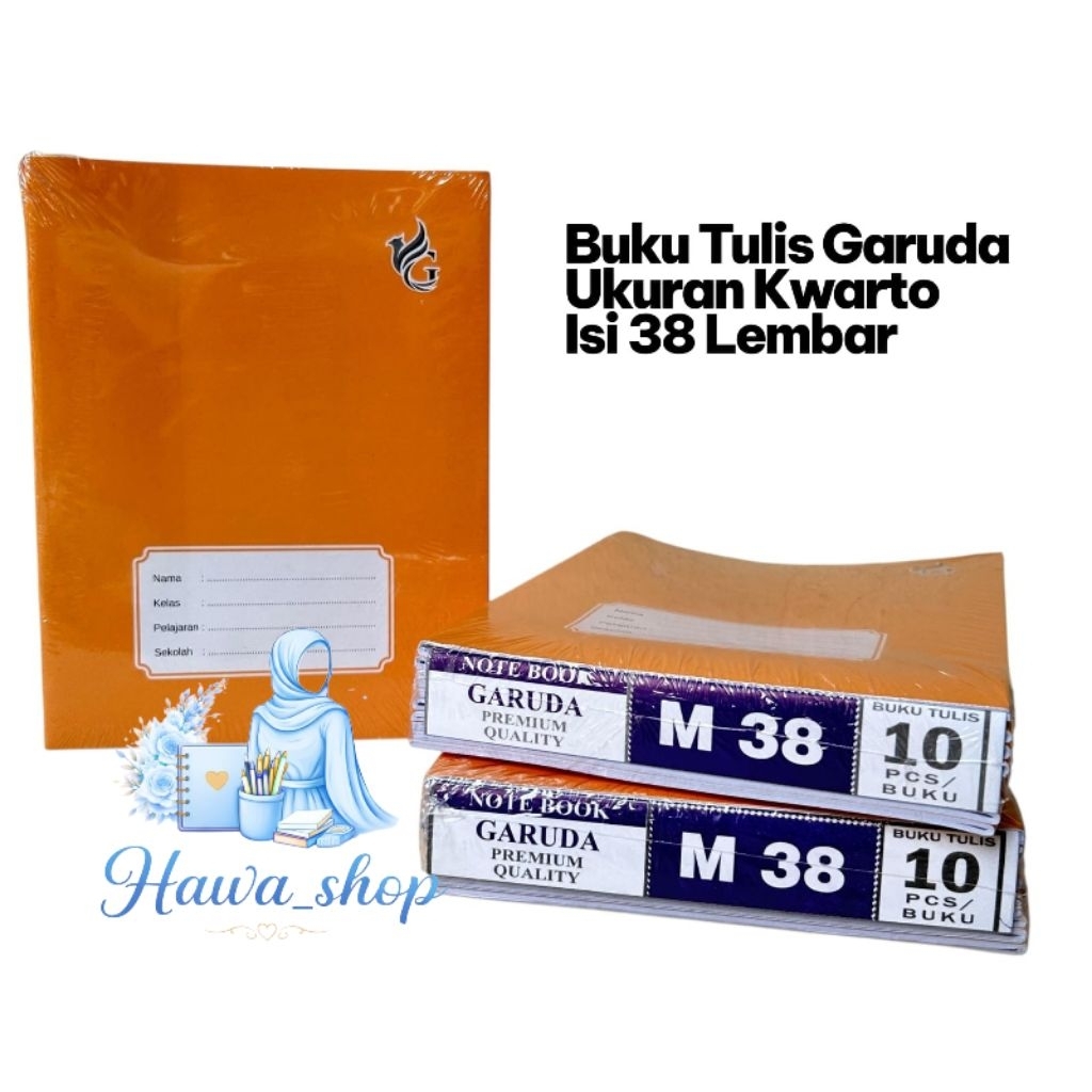 Buku Tulis 38 lembar 10 buku G M38 Buku tulis Murah Grosir