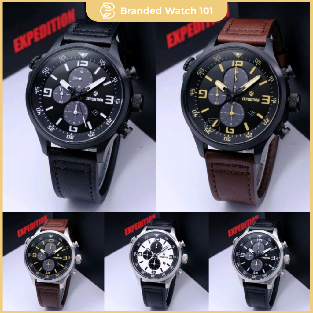 ORIGINAL Jam Tangan Pria Expedition EXP 6318 / EXP6318 / E 6318 / E6318 / 6318 Garansi Resmi 1 Tahun