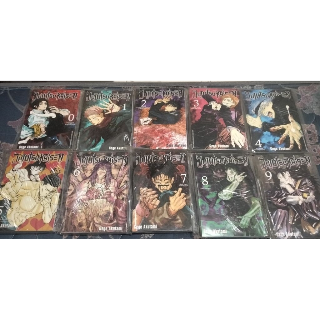 Komik Jujutsu Kaisen vol 0-9 Preloved.